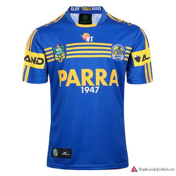 Camiseta Parramatta Eels Primera equipación 2017-2018 Azul Rugby
